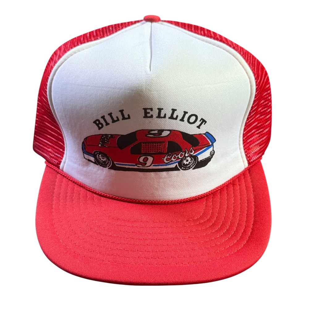 Mohr's Bill Elliott NASCAR Trucker Hat Racing Coors Red White One Size